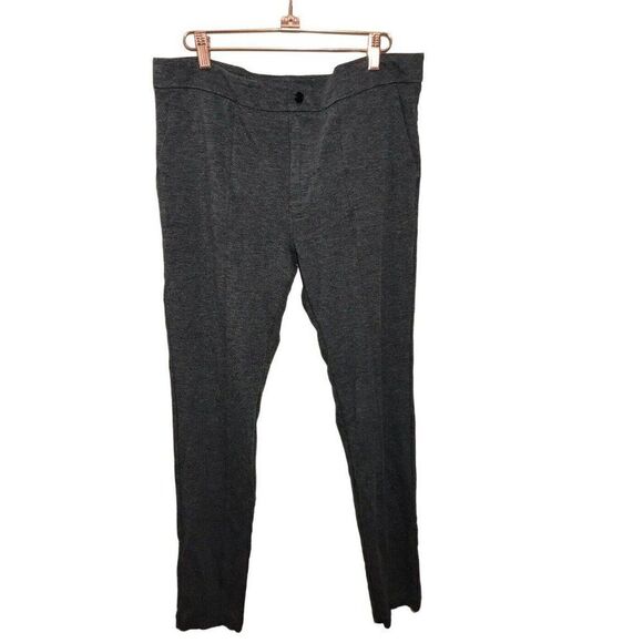 Athleta Ponte Knit Skinny Pants Women’s 14 Tall Stretch‎ Seamed Minimalist Gray - Picture 1 of 8